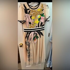 Beautiful Cream dress with sequins size: